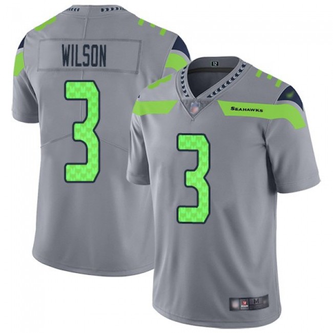 صور اسطوره NFL Jersey levels-Nike Seahawks #3 Russell Wilson Gray Men's ... صور اسطوره