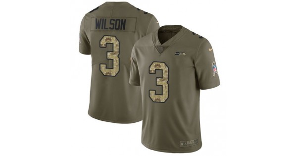طقم سوارفسكي Men's Denver Broncos #3 Russell Wilson Olive With Camo 2017 Salute To Service Stitched NFL Nike Limited Jersey قياس القوة