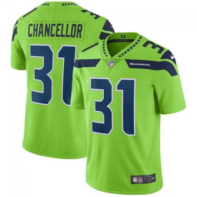 Seattle Seahawks #31 Kam Chancellor Green Youth Stitched NFL Limited Rush Jersey