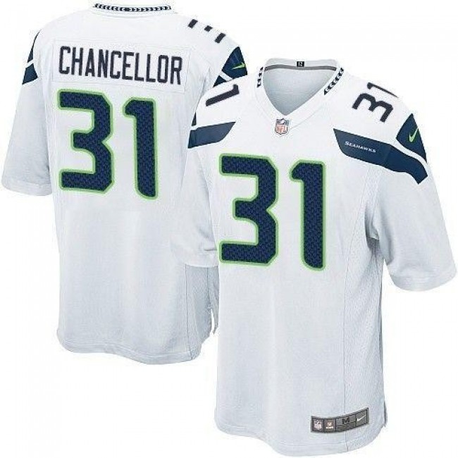 Seattle Seahawks #31 Kam Chancellor White Youth Stitched NFL Elite Jersey