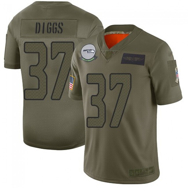Nike Seahawks #37 Quandre Diggs Camo Men's Stitched NFL Limited 2019 Salute To Service Jersey