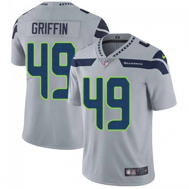 Nike Seahawks #49 Shaquem Griffin Grey Alternate Men's Stitched NFL Vapor Untouchable Limited Jersey