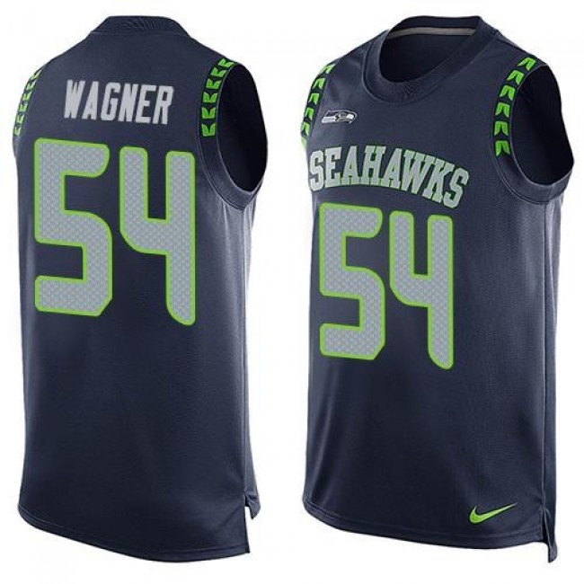 Nike Seahawks #54 Bobby Wagner Steel Blue Team Color Men's Stitched NFL Limited Tank Top Jersey
