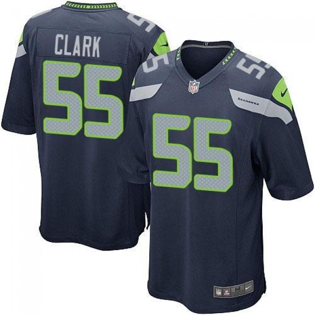 Seattle Seahawks #55 Frank Clark Steel Blue Team Color Youth Stitched NFL Elite Jersey