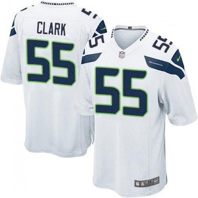 Seattle Seahawks #55 Frank Clark White Youth Stitched NFL Elite Jersey