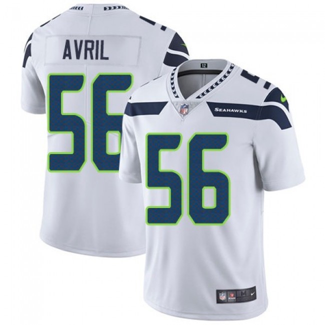 Seattle Seahawks #56 Cliff Avril White Youth Stitched NFL Vapor Untouchable Limited Jersey