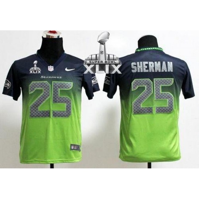 Seattle Seahawks #72 Michael Bennett Olive Youth Stitched NFL Limited 2017 Salute to Service Jersey