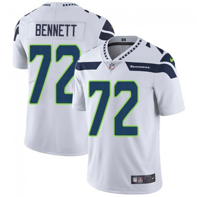Seattle Seahawks #72 Michael Bennett White Youth Stitched NFL Vapor Untouchable Limited Jersey