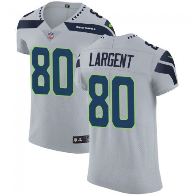 سعر ايفون ٦ NFL Jersey unveiling-Nike Seahawks #80 Steve Largent Grey ... سعر ايفون ٦