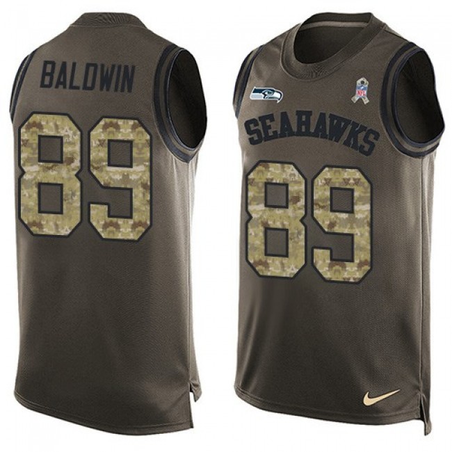 Nike Seahawks #89 Doug Baldwin Green Men's Stitched NFL Limited Salute To Service Tank Top Jersey