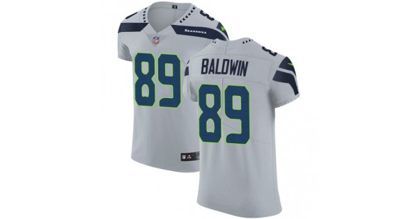 ريد بل Nike Seattle Seahawks #89 Doug Baldwin Gray Elite Jersey ريد بل