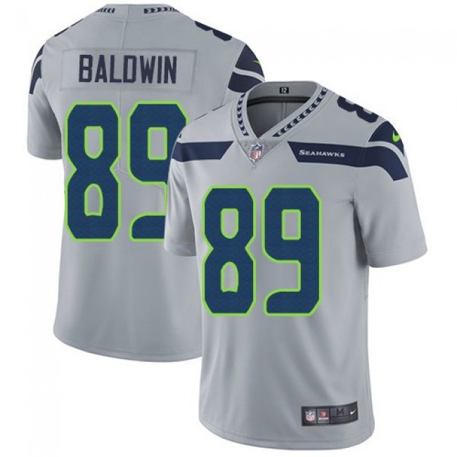 Seattle Seahawks #89 Doug Baldwin Grey Alternate Youth Stitched NFL Vapor Untouchable Limited Jersey
