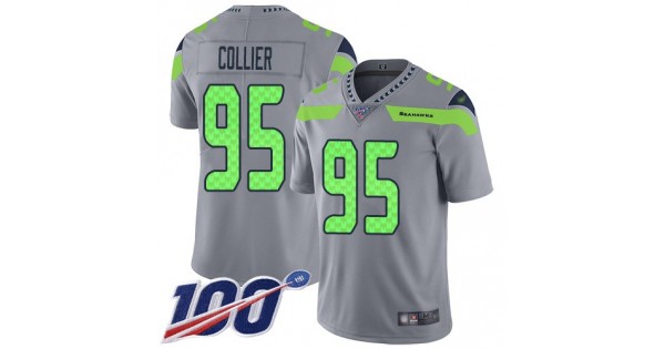 لتنعيم الشعر NFL Jersey quiz color-Nike Seahawks #95 L.J. Collier Gray Men's ... لتنعيم الشعر