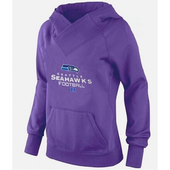 Women's Seattle Seahawks Big Tall Critical Victory Pullover Hoodie purple Jersey