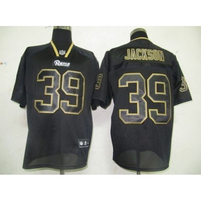 Rams #39 Rickey Jackson Lights Out Black Stitched NFL Jersey