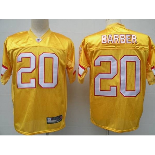 Buccaneers #20 Ronde Barber Yellow Stitched NFL Jersey