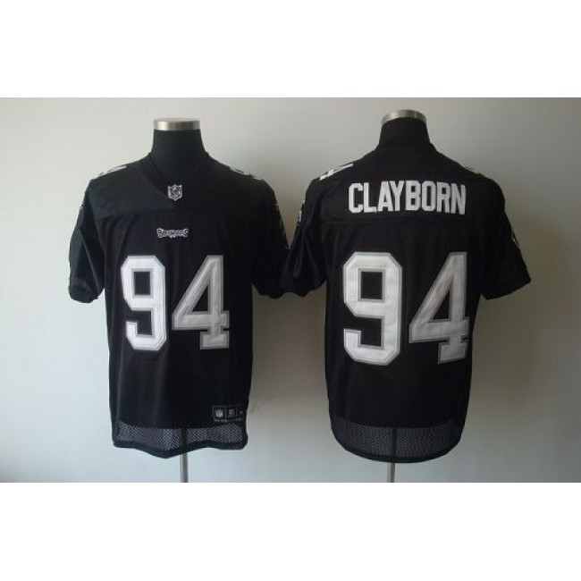 Buccaneers #94 Adrian Clayborn Black Shadow Stitched NFL Jersey