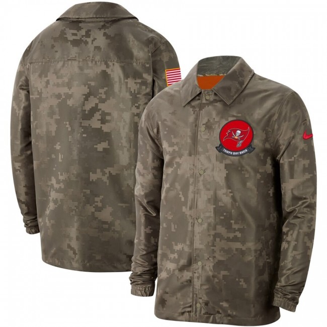 Men's Tampa Bay Buccaneers Nike Camo 2019 Salute to Service Sideline Full-Zip Lightweight Jacket