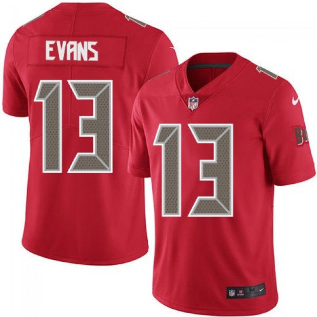 Tampa Bay Buccaneers #13 Mike Evans Red Youth Stitched NFL Limited Rush Jersey