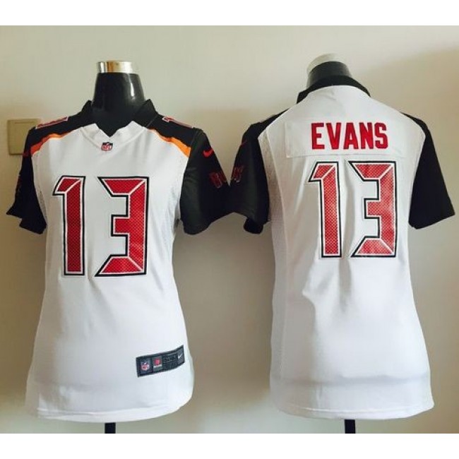 Women's Buccaneers #13 Mike Evans White Stitched NFL New Elite Jersey