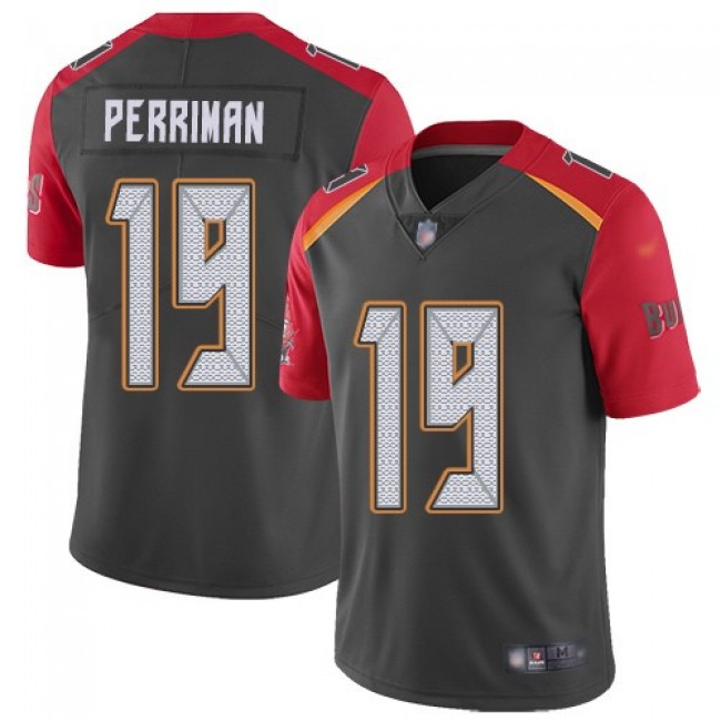 Nike Buccaneers #19 Breshad Perriman Gray Men's Stitched NFL Limited Inverted Legend Jersey