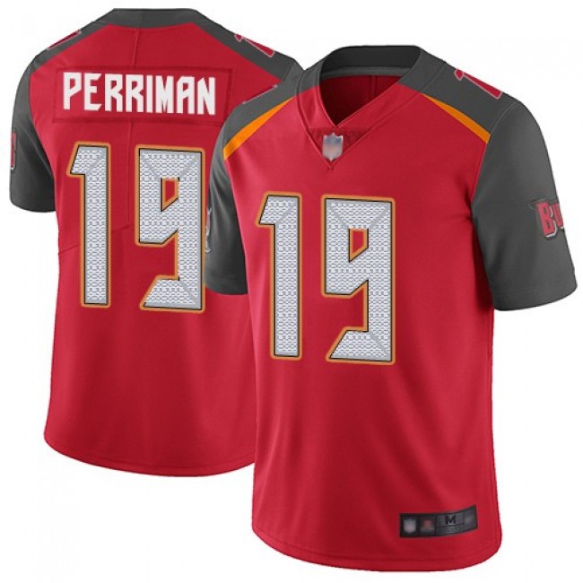 Nike Buccaneers #19 Breshad Perriman Red Team Color Men's Stitched NFL Vapor Limited Jersey