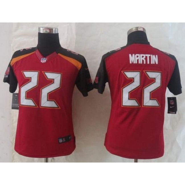 Women's Buccaneers #22 Doug Martin Red Team Color Stitched NFL New Limited Jersey