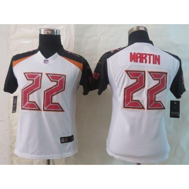Women's Buccaneers #22 Doug Martin White Stitched NFL New Limited Jersey