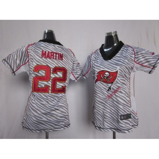 Women's Buccaneers #22 Doug Martin Zebra Stitched NFL Elite Jersey