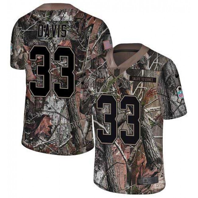 Nike Buccaneers #33 Carlton Davis III Camo Men's Stitched NFL Limited Rush Realtree Jersey