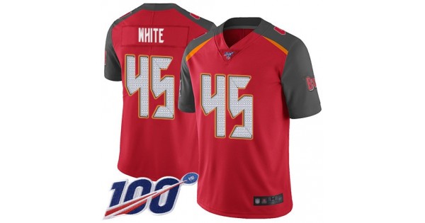 درجة مئوية NFL Jersey 69-Nike Buccaneers #45 Devin White Red Team Color Men's ... درجة مئوية
