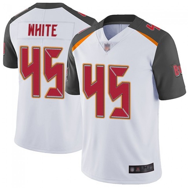 Nike Buccaneers #45 Devin White White Men's Stitched NFL Vapor Untouchable Limited Jersey