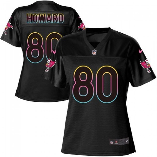 Women's Buccaneers #80 OJ Howard Black NFL Game Jersey