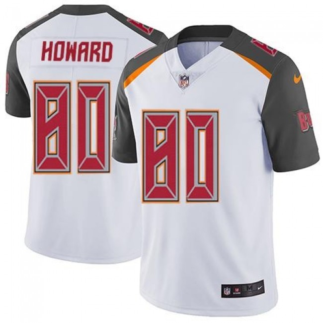 Nike Buccaneers #80 O. J. Howard White Men's Stitched NFL Vapor Untouchable Limited Jersey