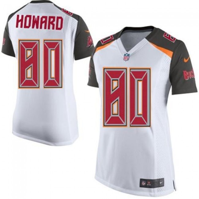 Women's Buccaneers #80 OJ Howard White Stitched NFL New Elite Jersey