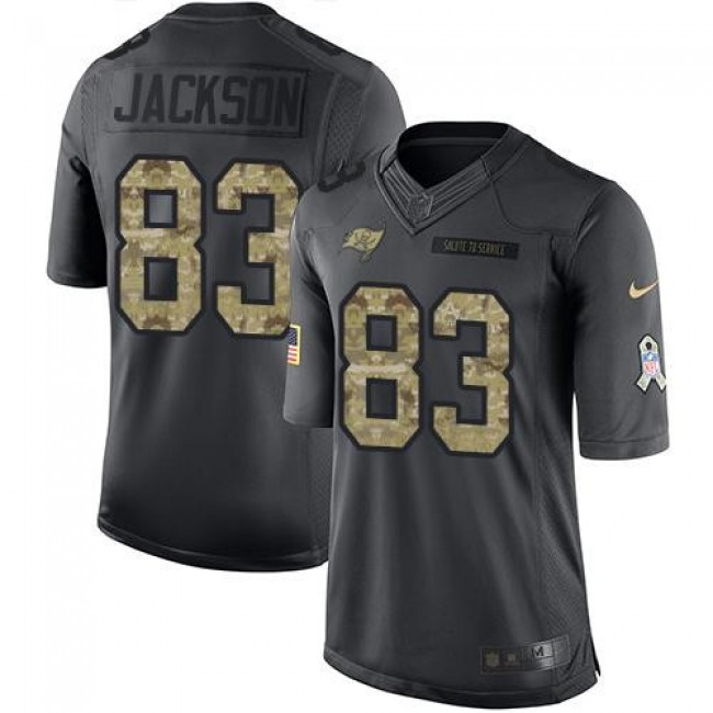 Tampa Bay Buccaneers #83 Vincent Jackson Black Youth Stitched NFL Limited 2016 Salute to Service Jersey