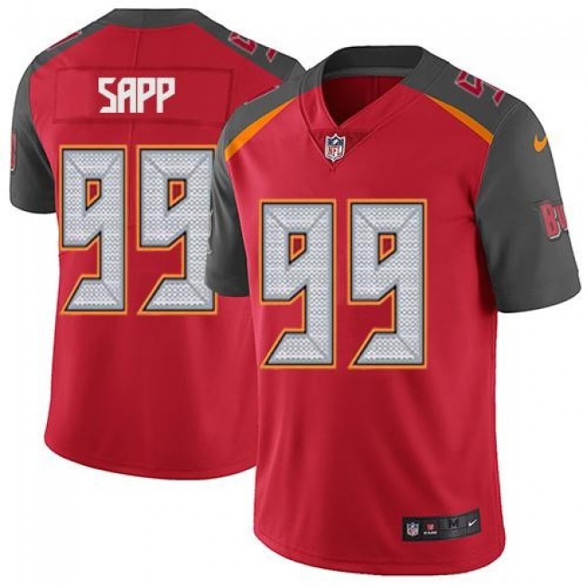 Nike Buccaneers #99 Warren Sapp Red Team Color Men's Stitched NFL Vapor Untouchable Limited Jersey