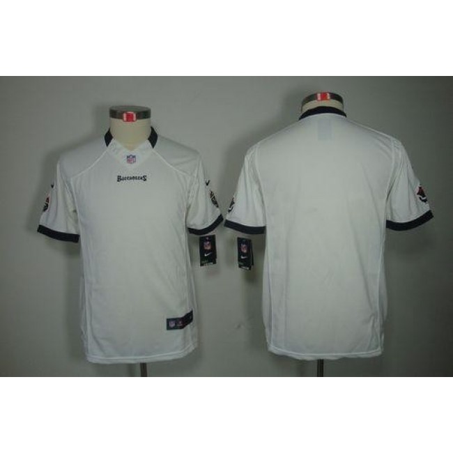 Tampa Bay Buccaneers Blank White Youth Stitched NFL Limited Jersey