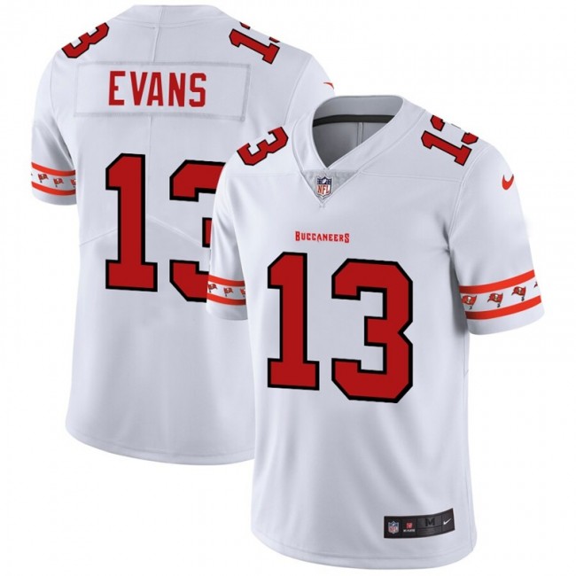 Tampa Bay Buccaneers #13 Mike Evans Nike White Team Logo Vapor Limited NFL Jersey