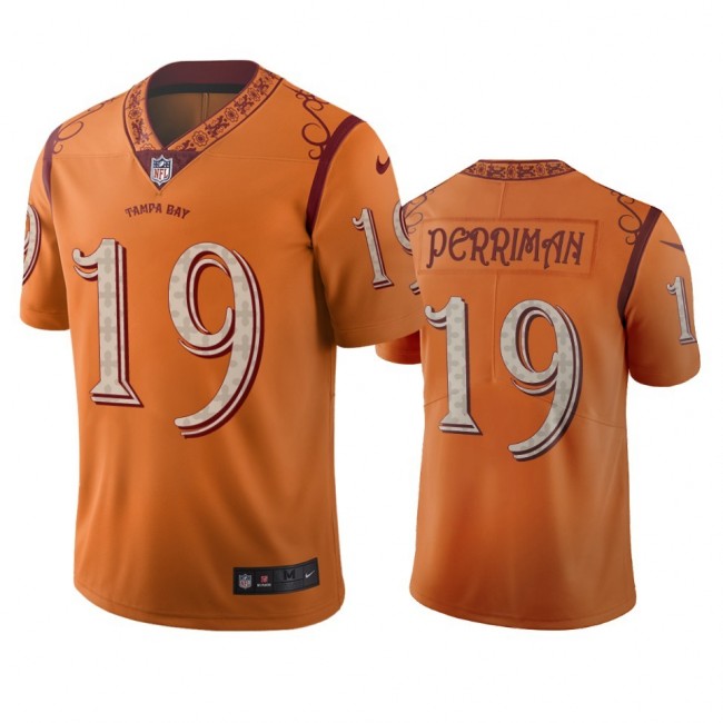 Tampa Bay Buccaneers #19 Breshad Perriman Orange Vapor Limited City Edition Jersey