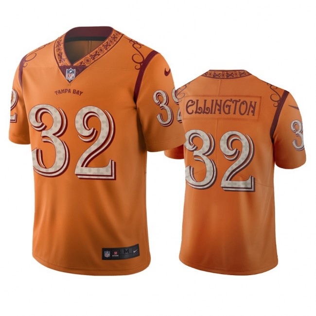 Tampa Bay Buccaneers #32 Andre Ellington Orange Vapor Limited City Edition Jersey