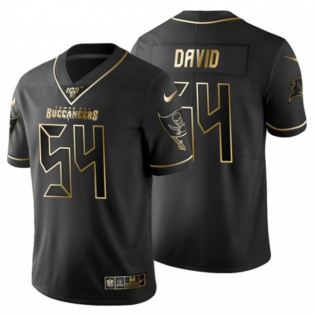 Tampa Bay Buccaneers #54 Lavonte David Men's Nike Black Golden Limited NFL 100 Jersey