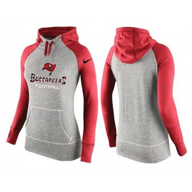 Women's Tampa Bay Buccaneers Hoodie Grey Red-1 Jersey