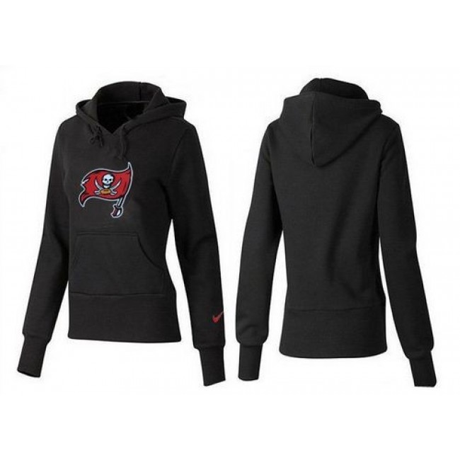 Women's Tampa Bay Buccaneers Logo Pullover Hoodie Black Jersey