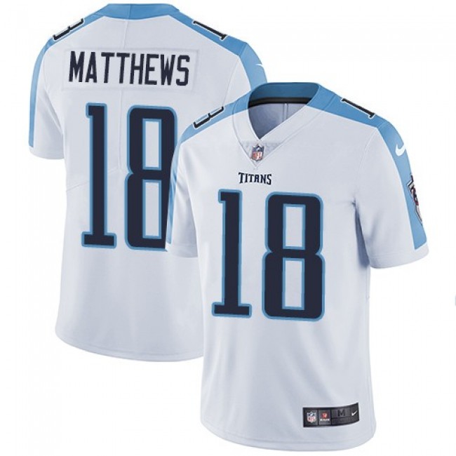 Tennessee Titans #18 Rishard Matthews White Youth Stitched NFL Vapor Untouchable Limited Jersey