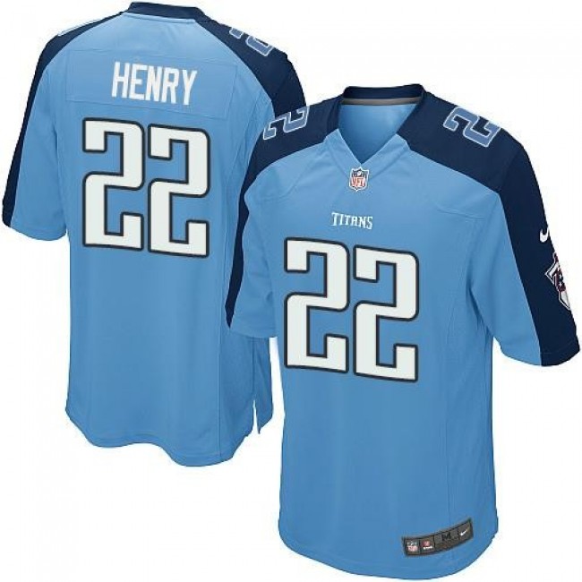 Tennessee Titans #22 Derrick Henry Light Blue Team Color Youth Stitched NFL Elite Jersey