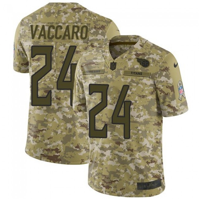 Nike Titans #24 Kenny Vaccaro Camo Men's Stitched NFL Limited 2018 Salute To Service Jersey