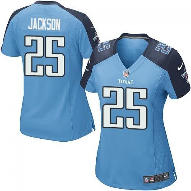 قسم الجزار NFL Jersey Review-Women's Titans #25 Adoree' Jackson Light Blue ... قسم الجزار