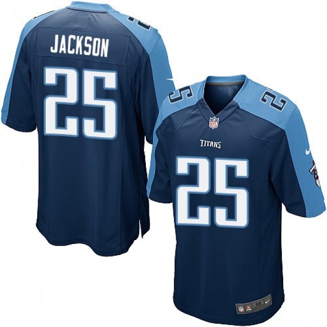 Tennessee Titans #25 Adoree  Jackson Navy Blue Alternate Youth Stitched NFL Elite Jersey