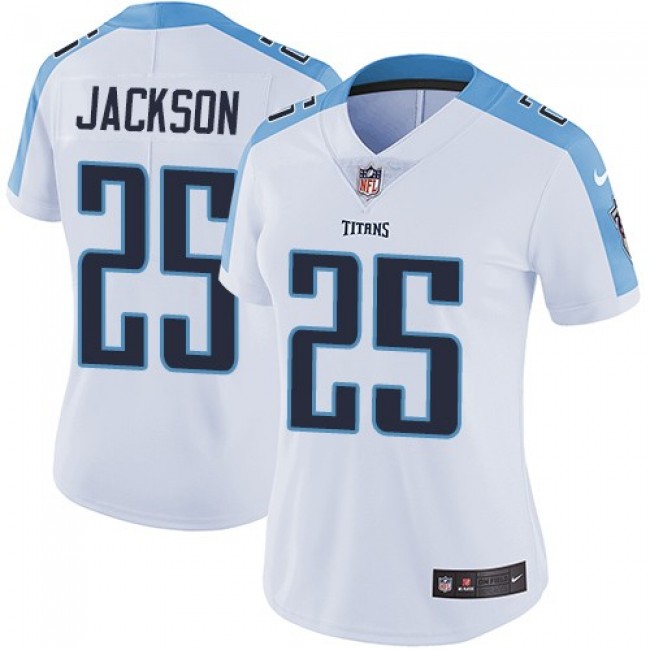 Women's Titans #25 Adoree' Jackson White Stitched NFL Vapor Untouchable Limited Jersey
